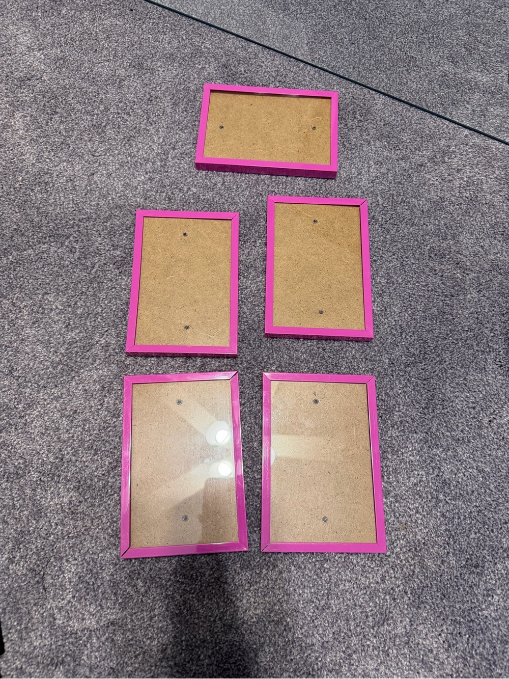 5 4x6 pink picture frames